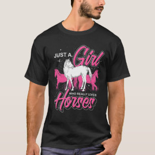 T-shirt Cheval équitation Femmes Filles Cheval Equestre Ch