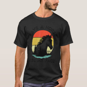 T-shirt Cheval Équitation Plaisanterie Adulte Sauvez Un Ch