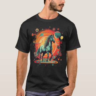 T-shirt Cheval Équitation Randonnée Équestre Poneys