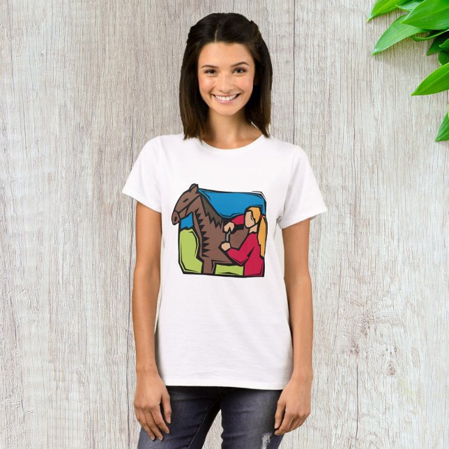 T-shirt Cheval Et Ferme Fille (Créateur téléchargé)