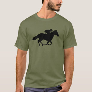 T-shirt Cheval et jockey de course