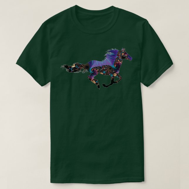 T-shirt Cheval fantaisiste (Design devant)