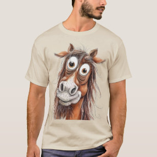 T-shirt Cheval fantaisiste