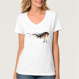 T-shirt Cheval Flammes, Cheval Logo, Cheval