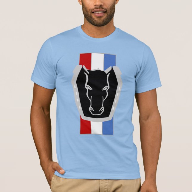 T-shirt Cheval foncé - Mustang Inspiré (Devant)