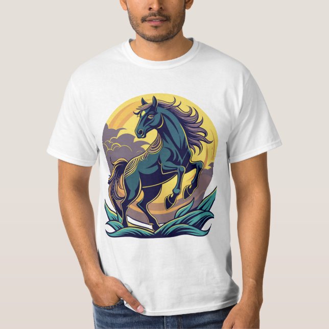 T-shirt cheval galopant (Devant)