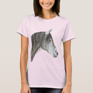 T-shirt Cheval Gris