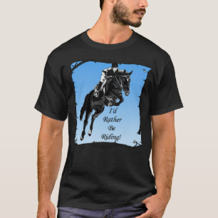 T-shirt Cheval Jumper Jumping Id Plutôt Montrer norman t