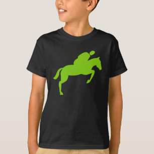 T-shirt Cheval Jumping - Martian Green