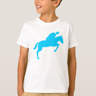 T-shirt Cheval Jumping - Sky Blue