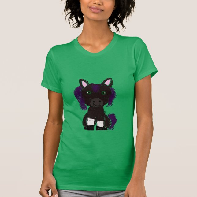 T-shirt cheval kawaii (Devant)