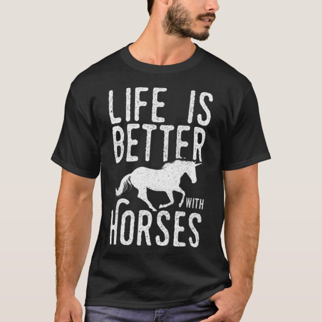 T-shirt Cheval Lover cadeau western arabian (Devant)