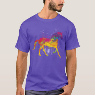 T-shirt Cheval Lover Equestrio Cheval Jockey Fan Polygon f
