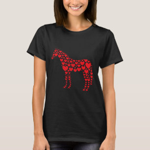 T-shirt Cheval Lover Heart Cadeau Horseback Rider & Ri
