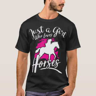 T-shirt Cheval Lover Horseback équitation équestre Cheval 