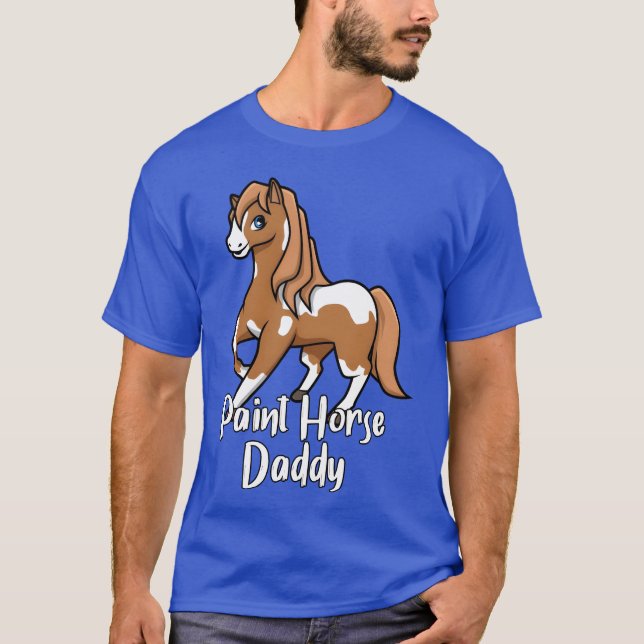 T-shirt Cheval Lover Paint Cheval Daddy amis (Devant)