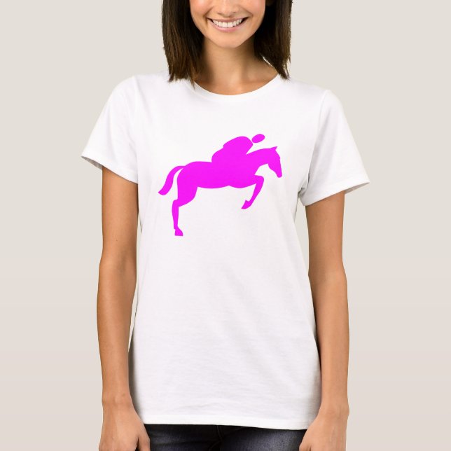 T-shirt Cheval - Magenta (Devant)