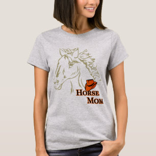 T-shirt Cheval Maman avec Tee femme Casquette