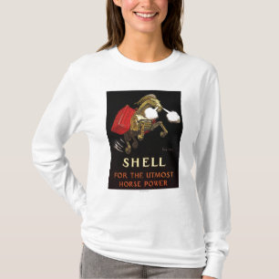 T-shirt Cheval mécanique avec Shell Oil