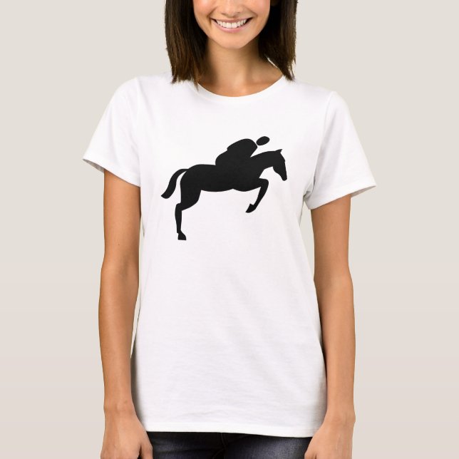 T-shirt Cheval - Noir (Devant)