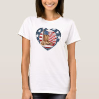Cheval occidental USA patriotique