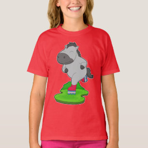 T-shirt Cheval Patinage en ligne Patins en ligne