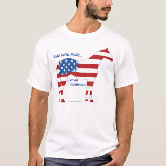 T-shirt Cheval patriotique d'Appaloosa