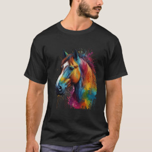 T-shirt Cheval peint design