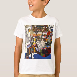 T-shirt Cheval Pipe Fleur rouge par Joan Miro