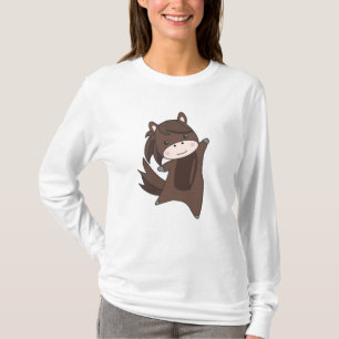 T-shirt Cheval Ponny Rider Cute Animaux Brown