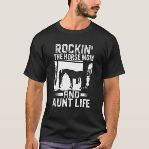 T-shirt Cheval Pour Filles Et Femmes Qui Aiment Les Chevau
