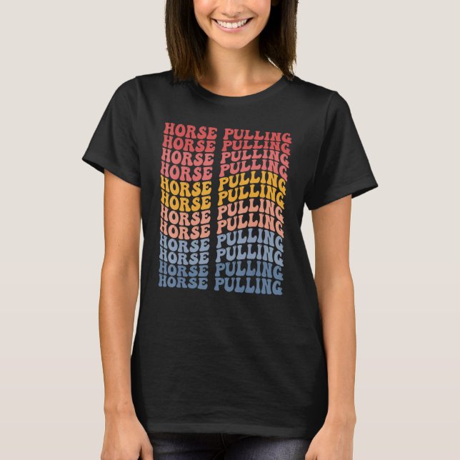 T-shirt Cheval Pulling Super Retro Sports (Devant)