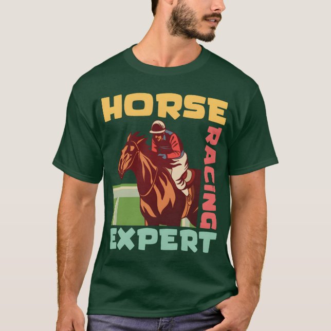 T-shirt Cheval Racing Epert Horseback Horse Ride Cheval Vi (Devant)