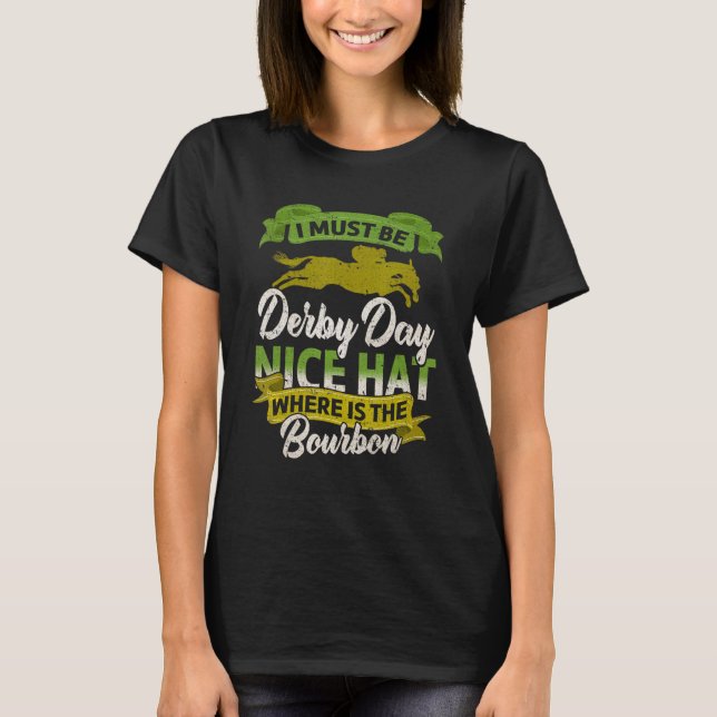 T-shirt Cheval Racing Il Doit Être Derby Jour Ky Derby Che (Devant)