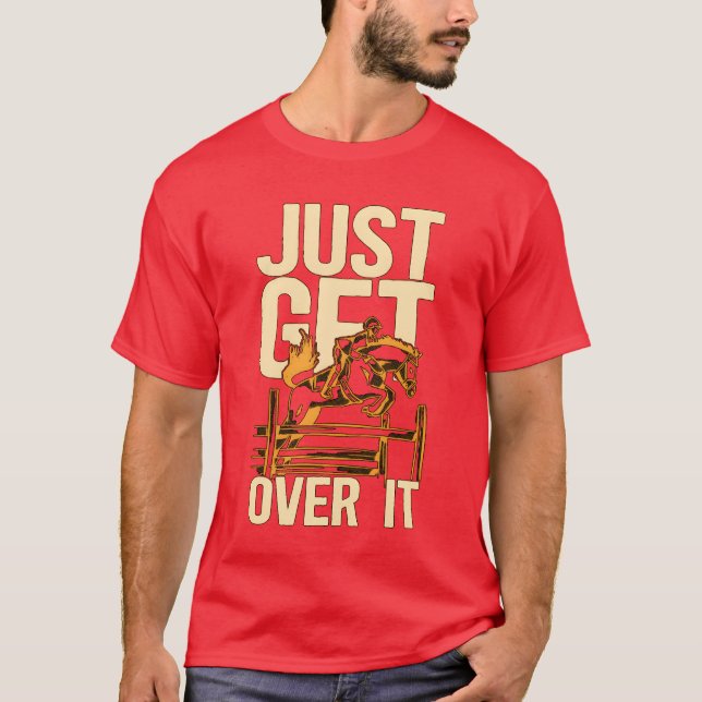 T-shirt Cheval Racing Juste Se Retirer dessus Animaux Hors (Devant)