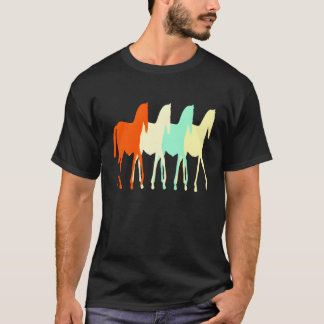 T-shirt Cheval Rétro Cute Horse Propriétaire drôle