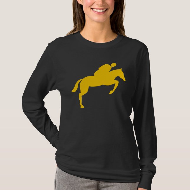 T-shirt Cheval Sauts - Ambre (Devant)