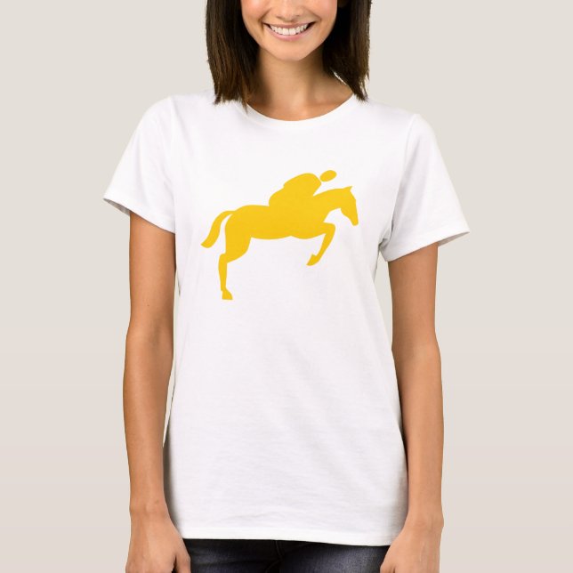 T-shirt Cheval Sauts - Ambre (Devant)