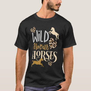 T-shirt Cheval Sauvage Équitation Équitation Équestre
