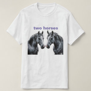 T-Shirt Cheval Sauvage – Parfait pour les Amoureux
