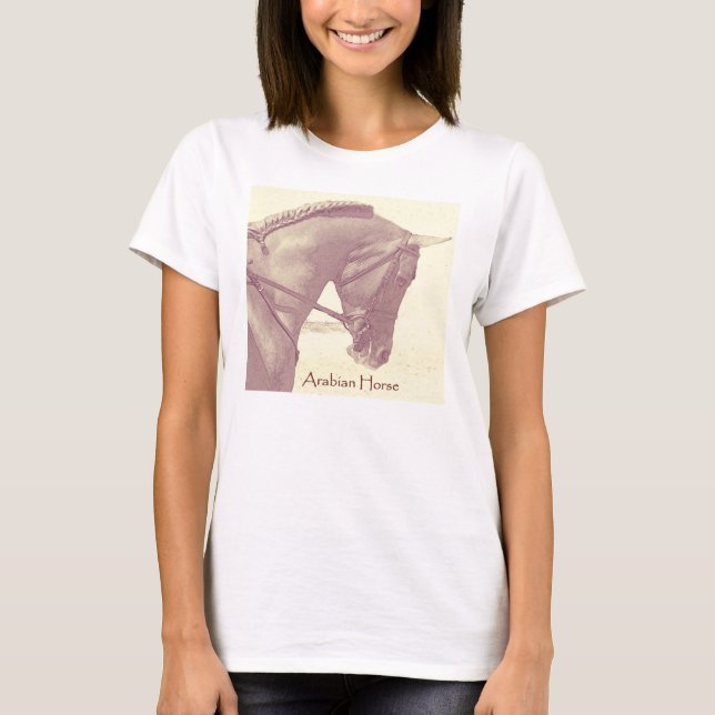 T-shirt cheval Show maman T-shirt, cheval arabe (Devant)