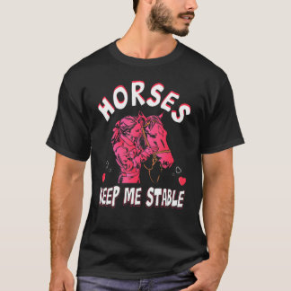 T-shirt Cheval Stable Horse Horseback Equestre
