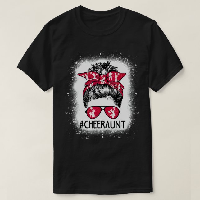 T-shirt Cheval Tante Vie Messy Bun Pom-pom girl Bleached M (Design devant)
