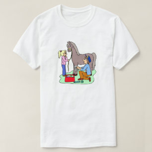 T-shirt Cheval Vet Thème Equine Vétérinaire
