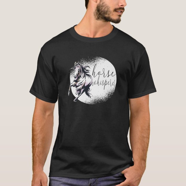 T-shirt Cheval Whisperer - Drôle Cheval Ponny Rider (Devant)