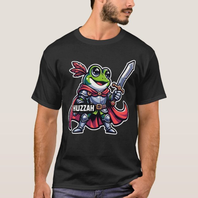 T-shirt Chevalier à la grenouille Huzzah (Devant)
