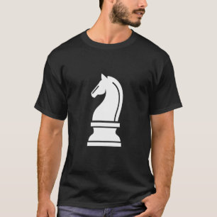 T-shirt Chevalier blanc pièce d'échecs Halloween Costume f