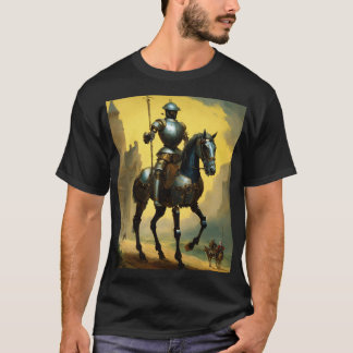T-shirt Chevalier blindé dans un Golden Glow Majestic Médi