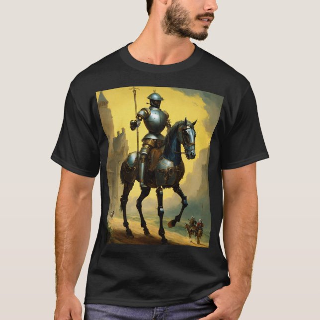 T-shirt Chevalier blindé dans un Golden Glow Majestic Médi (Devant)