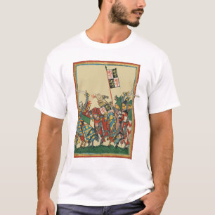 T-shirt Chevalier Chargement, Manesse de Codex du XIVe siè